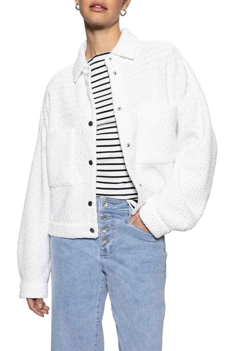 Sanctuary Trimmer Knit Shacket, Alternate, color, 