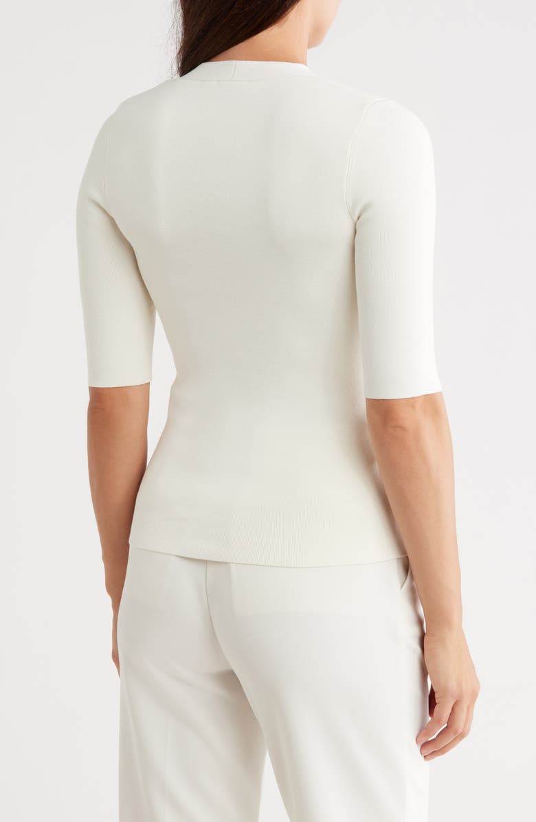 BOSS Fezania Lap Shoulder Knit Top, Alternate, color,