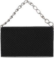 Jessica McClintock Damiana Beaded Metal Mesh Clutch