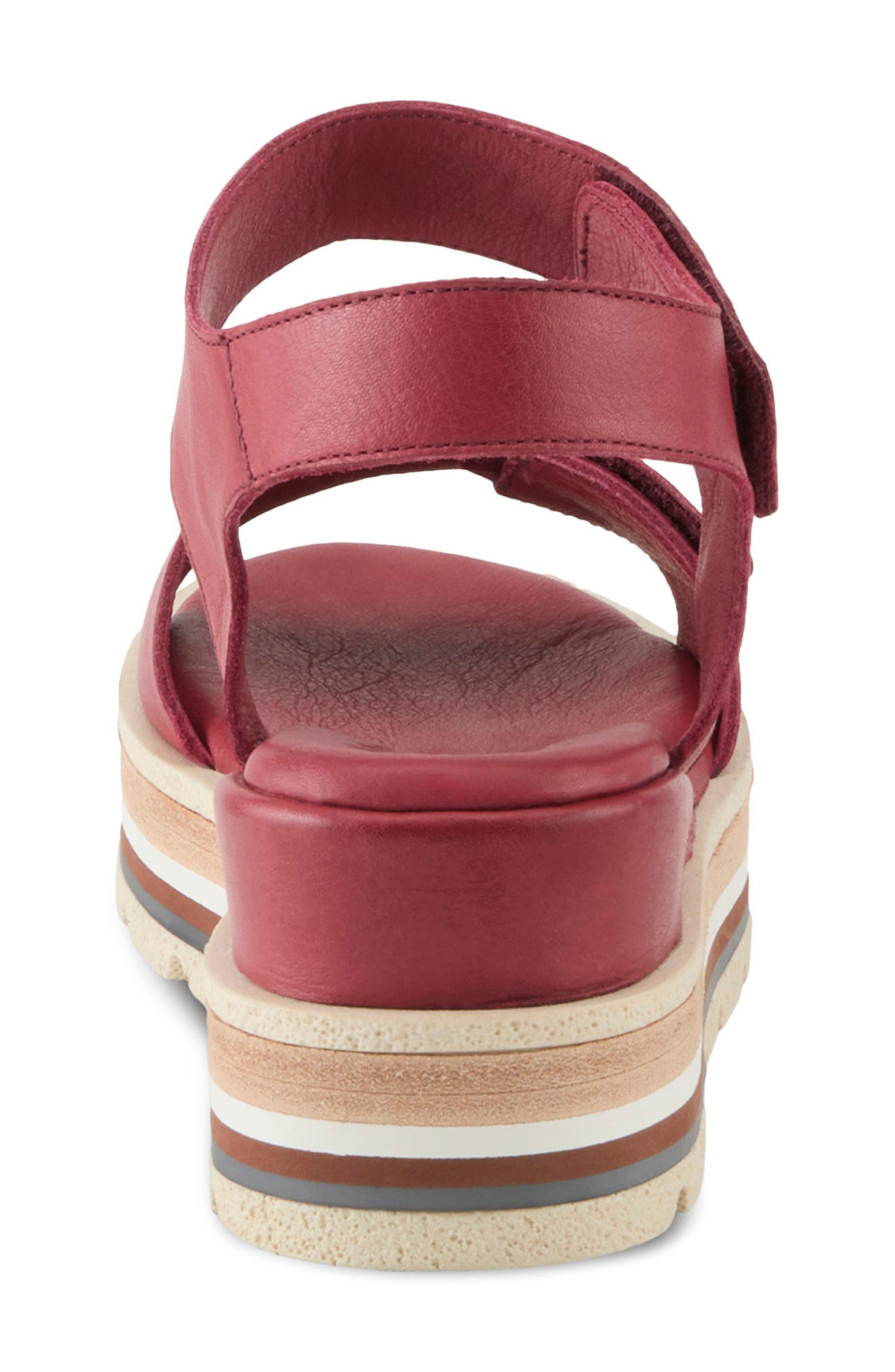 Spring Step Hileman Platform Sandal, Alternate, color, Dark Red