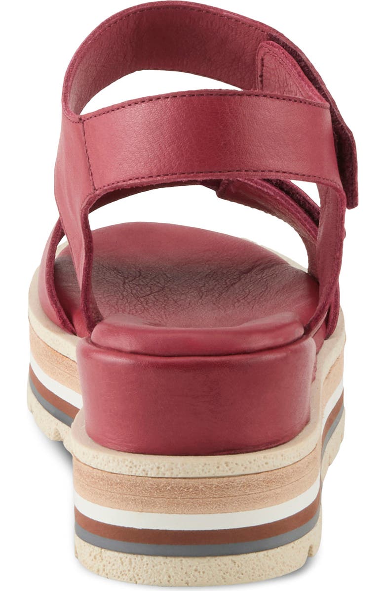 Spring Step Hileman Platform Sandal, Alternate, color, Dark Red