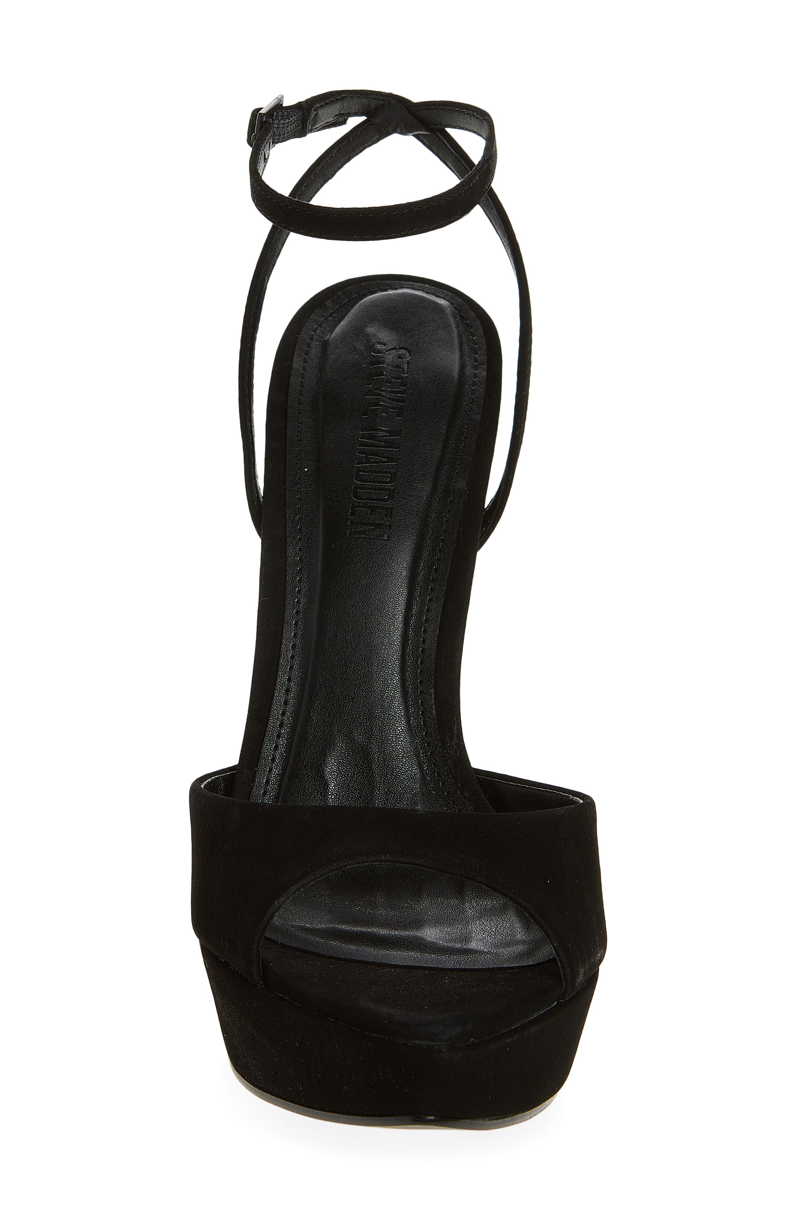 Steve Madden Maiden Ankle Strap Sandal, Alternate, color, Black Nubuck