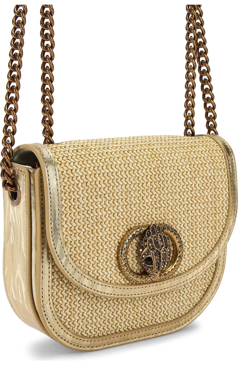 Kurt Geiger London Chelsea Woven Saddle Bag, Alternate, color,