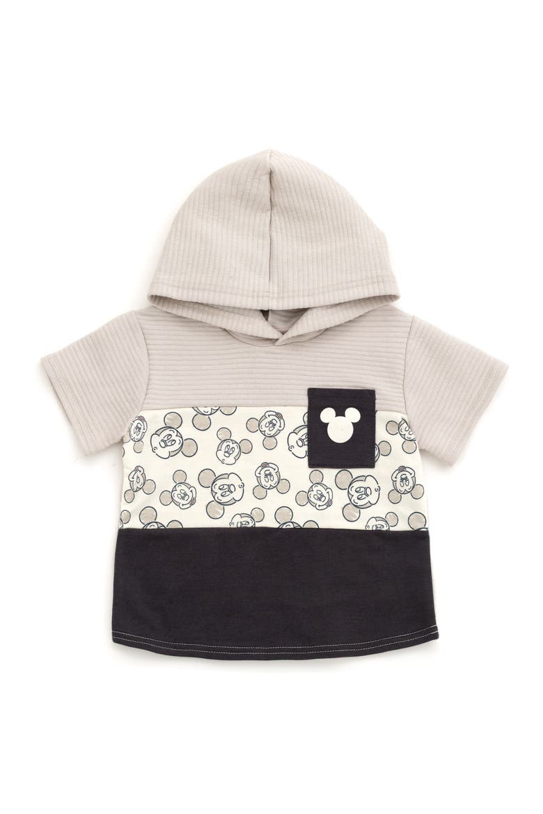 Mickey Mouse 2-Piece Hooded Tee and Shorts Set, Alternate, color, Dark Grey Mickey
