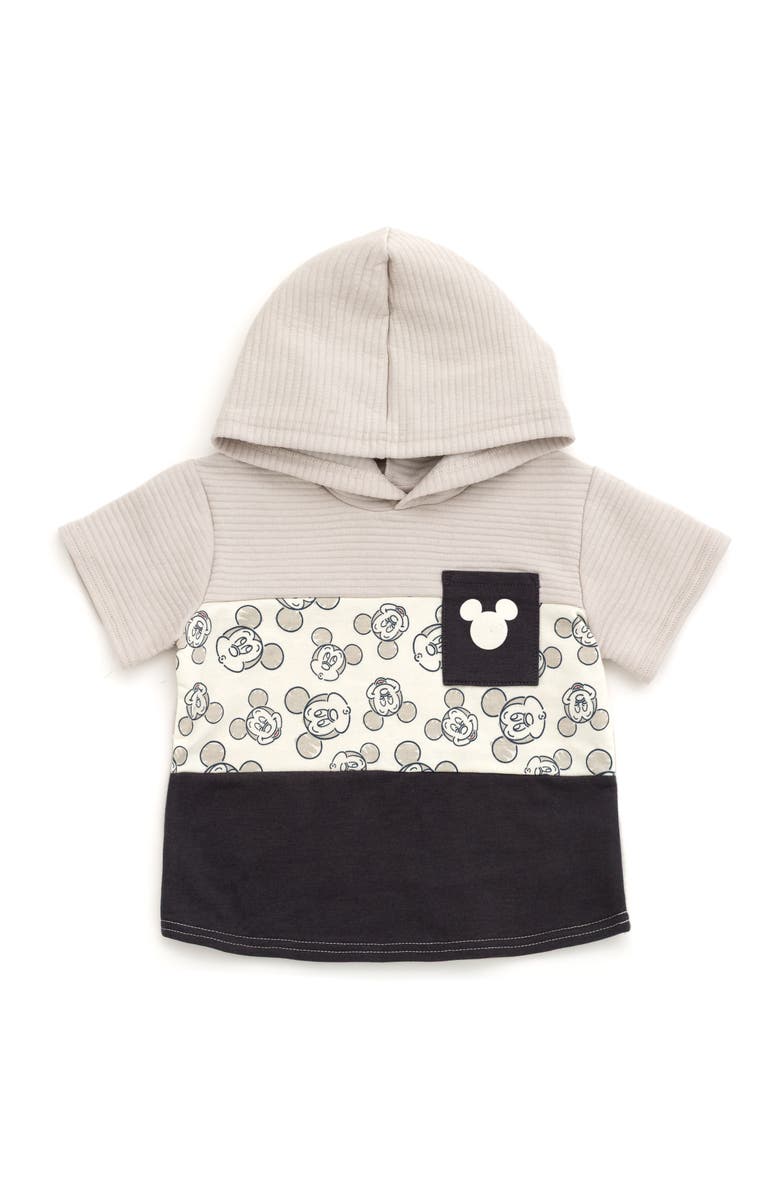 Disney Lilo & Stitch 2-Piece Hooded Tee and Shorts Set, Alternate, color, Dark Grey Mickey