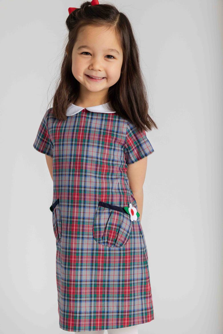 Plaid Dress with Pockets, Alternate, color, Grey Multi Plaid