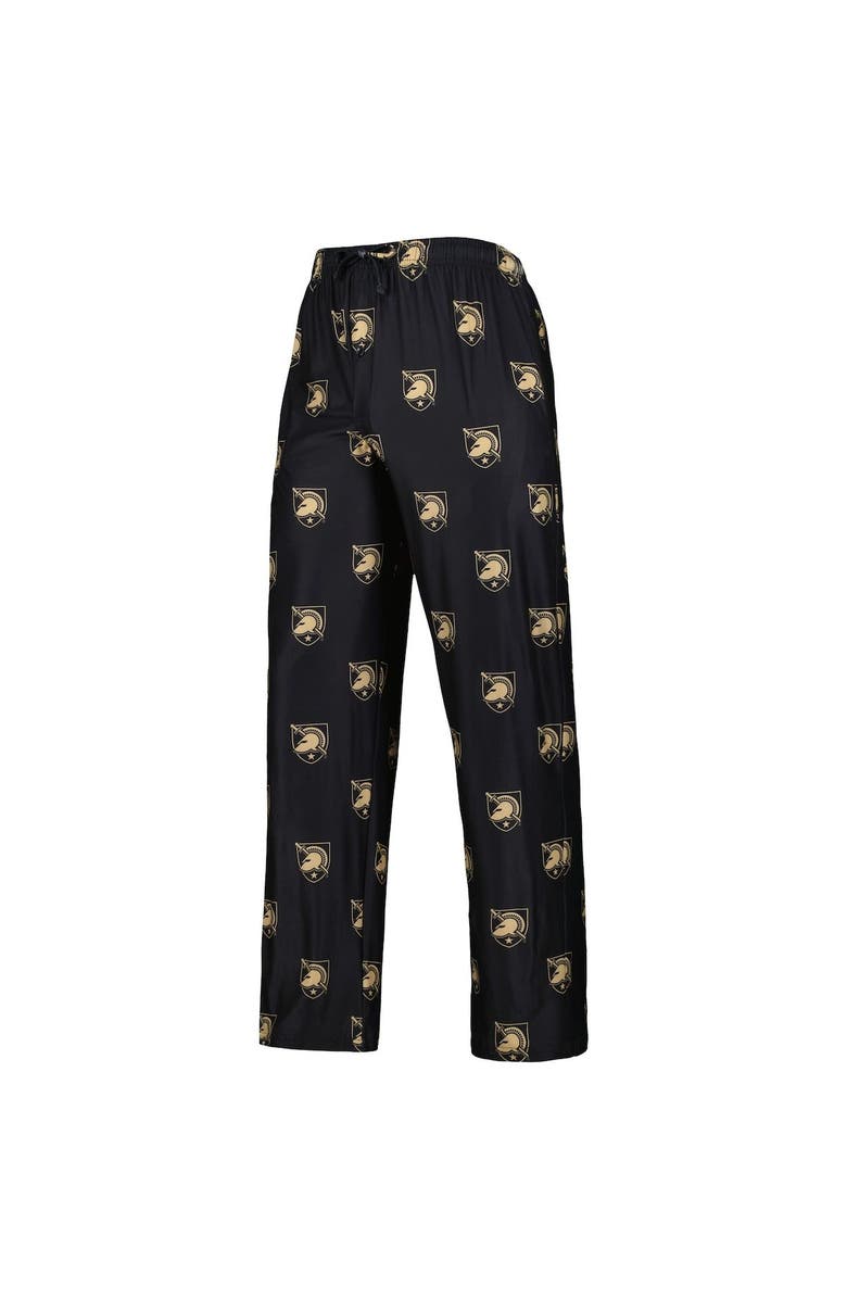 CONCEPTS SPORT Men's Concepts Sport Black Army Black Knights Logo Flagship Allover Print Pants, Alternate, color, 