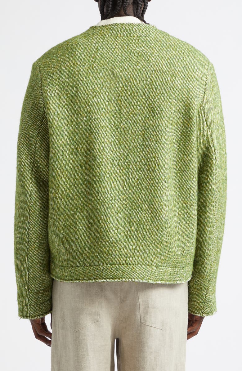 Séfr Pavel Fray Edge Cotton & Virgin Wool Cardigan, Alternate, color,