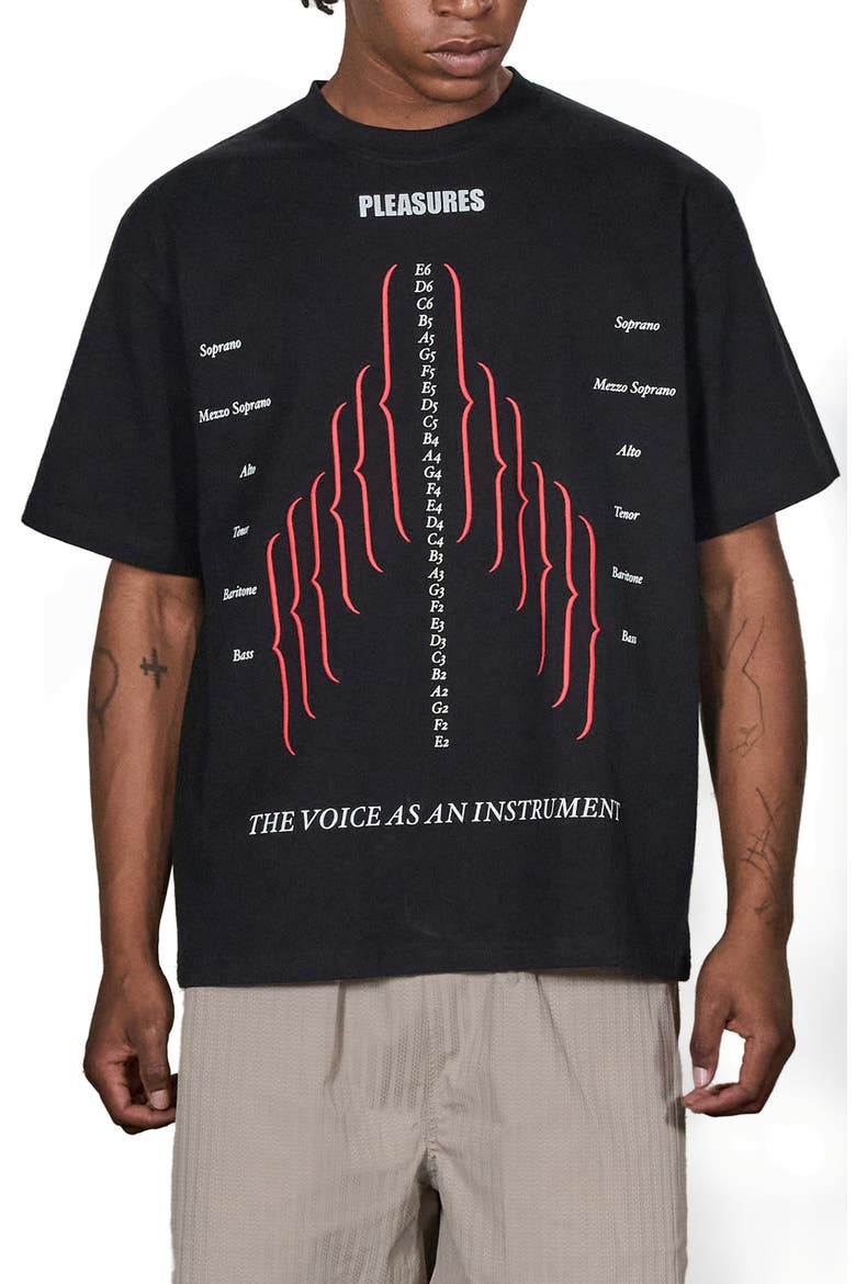 Choir Heavyweight Graphic T-Shirt, Main, color, BLACK