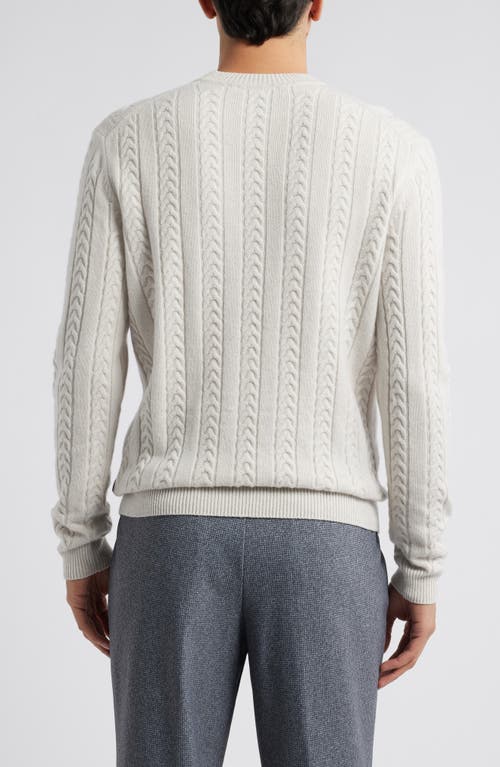 BOSS CAMEL BOSS CAMEL ERMISTO VIRGIN WOOL & CAMEL CABLE SWEATER