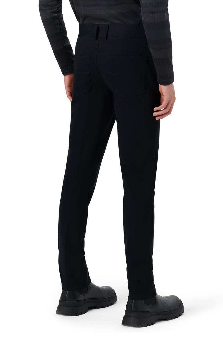 Bugatchi Stretch Knit Pants, Alternate, color, Caviar