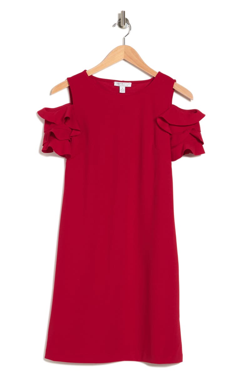 Suzi Chin for Maggy Boutique Draped Matte Jersey Sheath Dress, Alternate, color, 