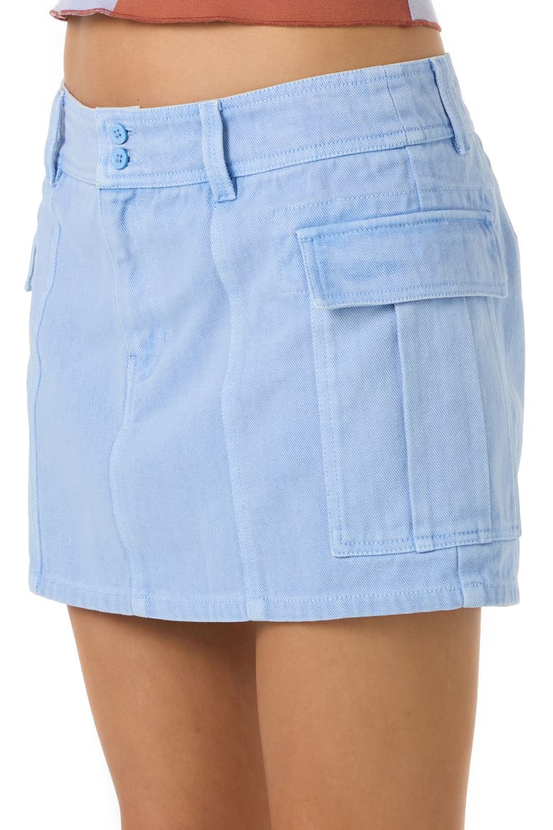 Stella Cargo Miniskirt, Alternate, color, BLUE GLASS
