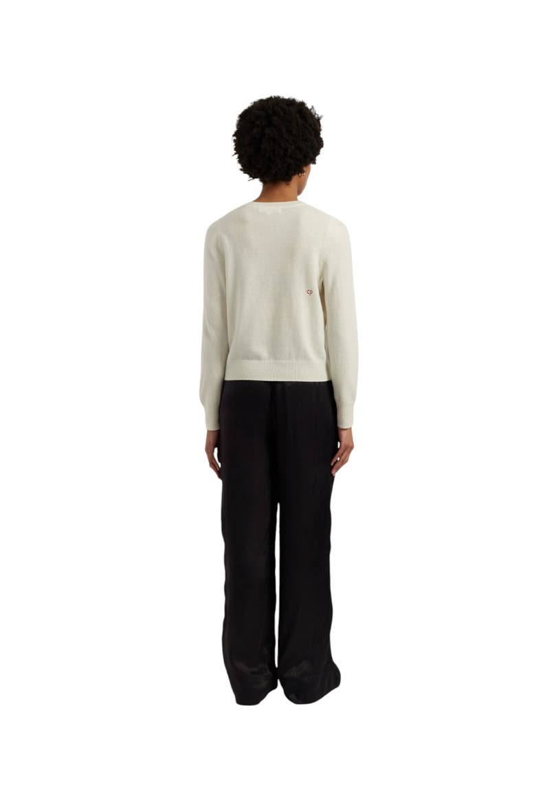 Wool-cashmere Mickey Sweater, Alternate, color, Cream