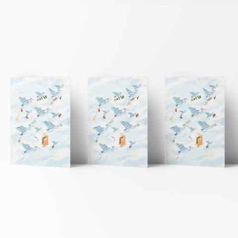 Everyday Greeting Card Pack Sets (3 ct) Bird Migration