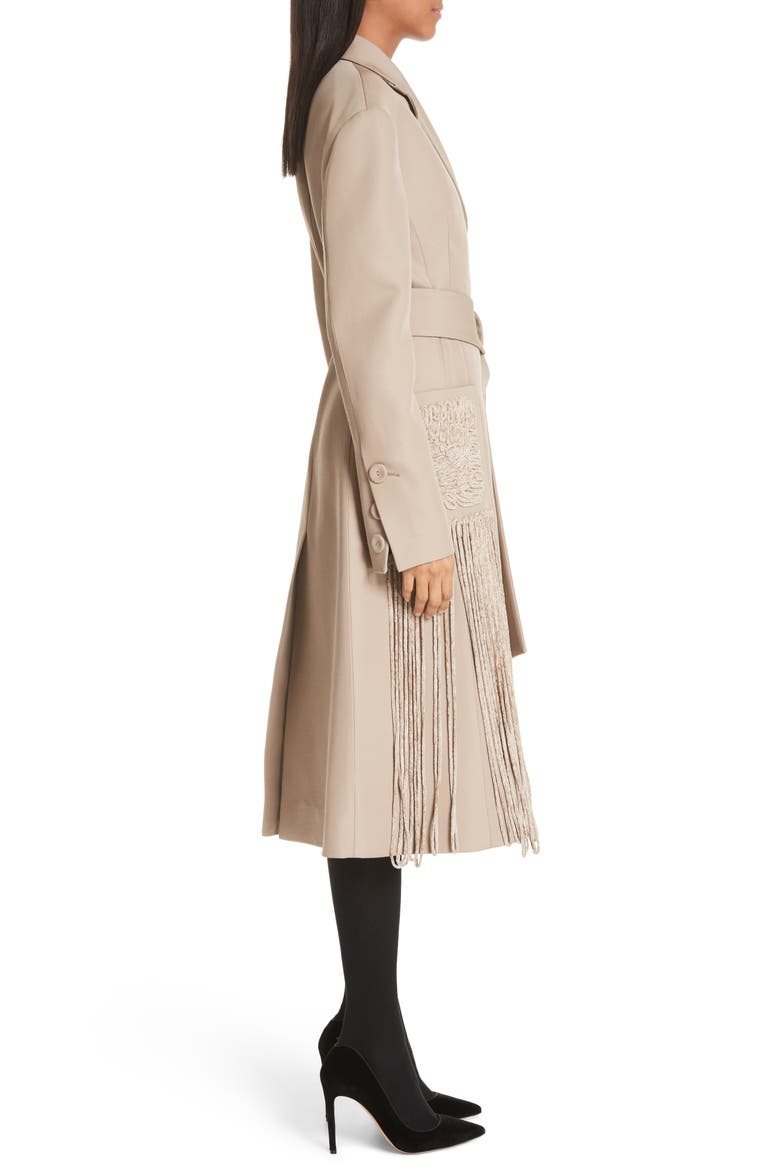 Proenza Schoulder Long Wrap Coat, Alternate, color, DESERT TAN