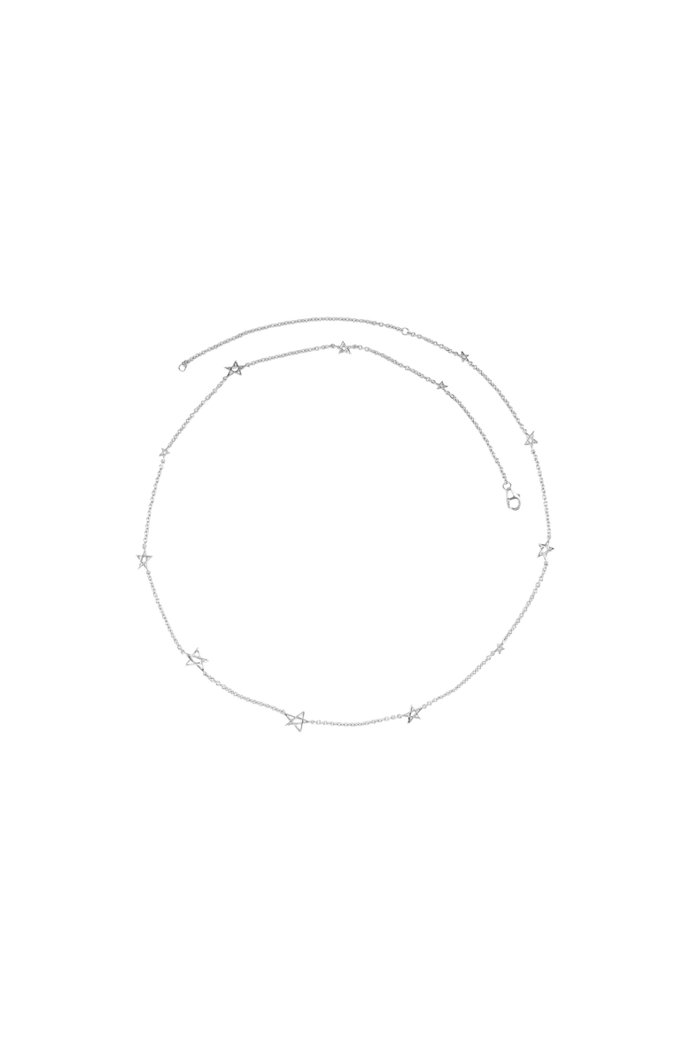 Lucy Quartermaine Station Sol Star Necklace, Main, color, Sterling Silver