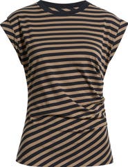 BOSS Epka Stripe Cotton Muscle T-Shirt