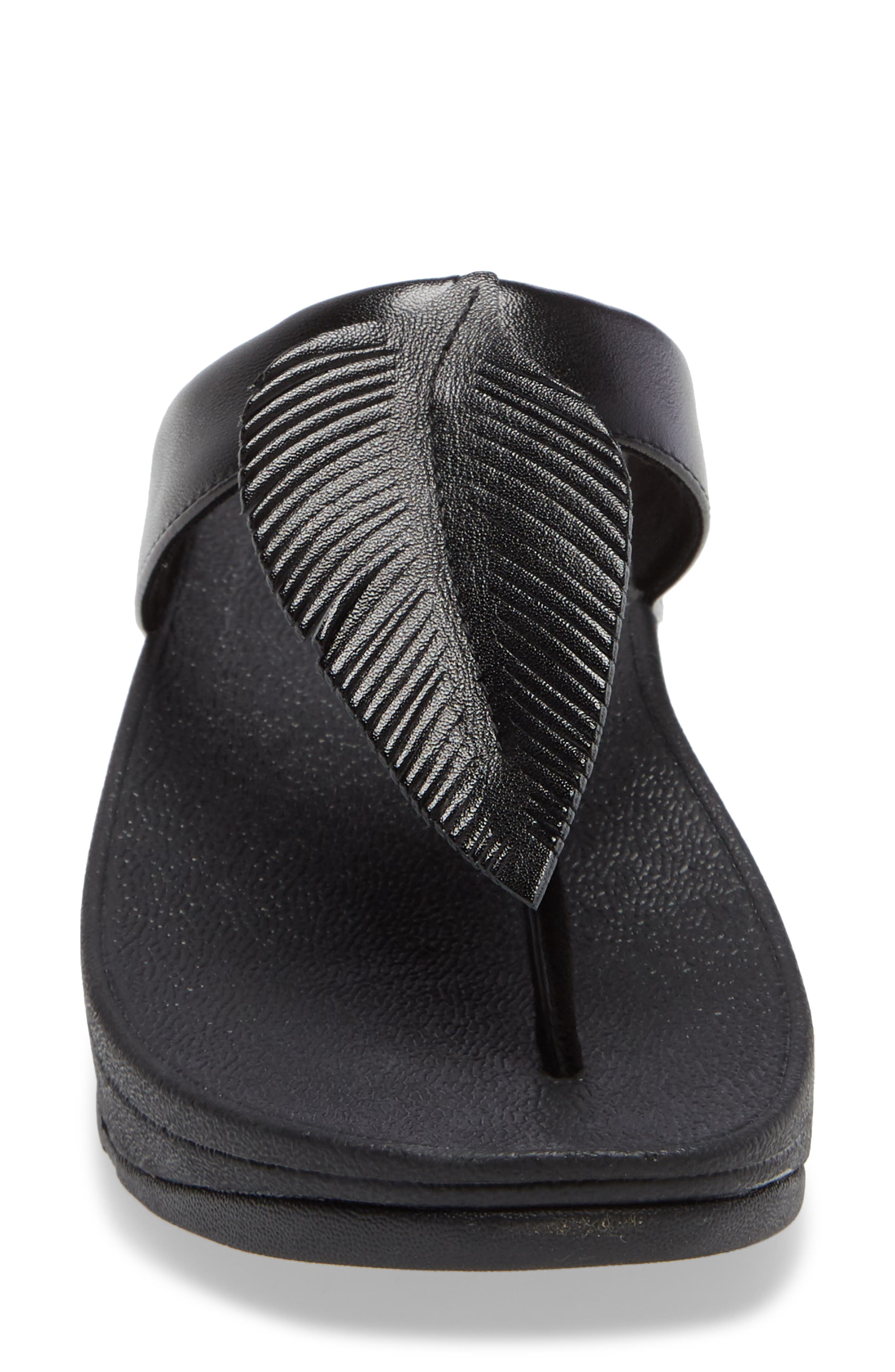 FitFlop Fino Feather Flip Flop, Alternate, color, 
