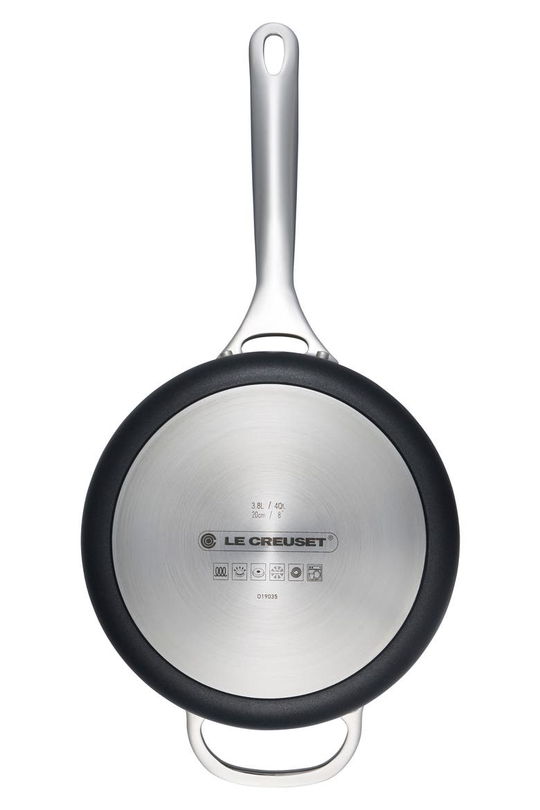 4-Quart Toughened Nonstick PRO Saucepan, Alternate, color, BLACK