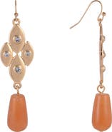 Rachel Roy Crystal & Aventurine Drop Earrings