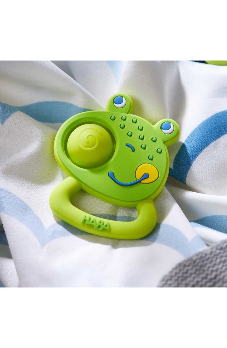 HABA Popping Frog Silicone Teething & Clutching Toy, Alternate, color, 