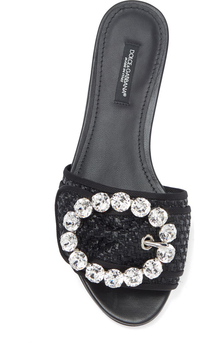 Dolce&Gabbana Rhinestone Slip-On Sandal, Alternate, color,