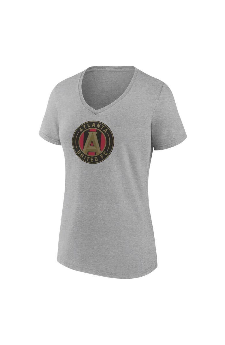 FANATICS Women's Fanatics Branded Steel Atlanta United FC Evergreen Logo V-Neck T-Shirt, Alternate, color, Steel