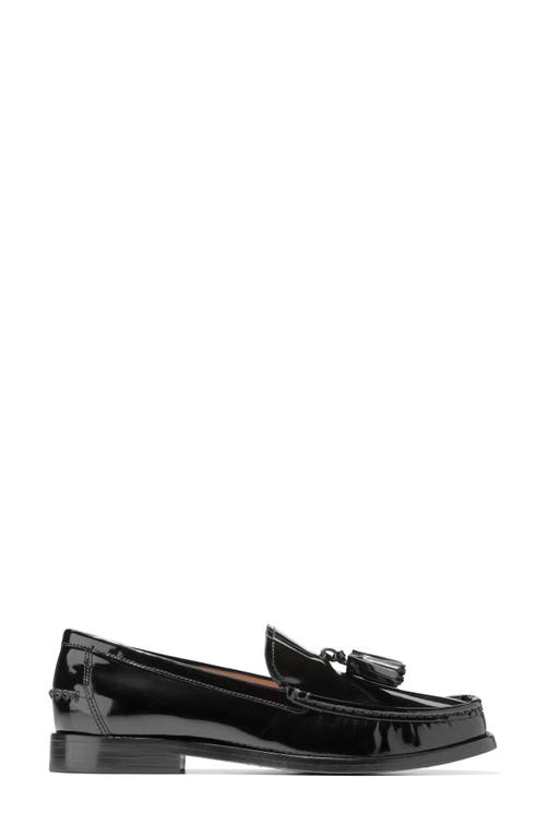 Shop Cole Haan Lana Lux Tassel Loafer In Black Box Leather