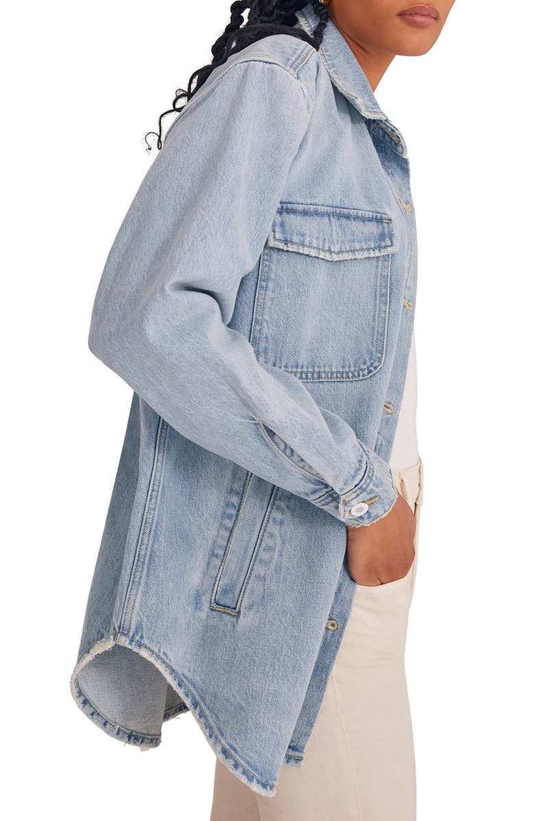 Favorite Daughter The David Cotton Denim Shacket, Alternate, color,