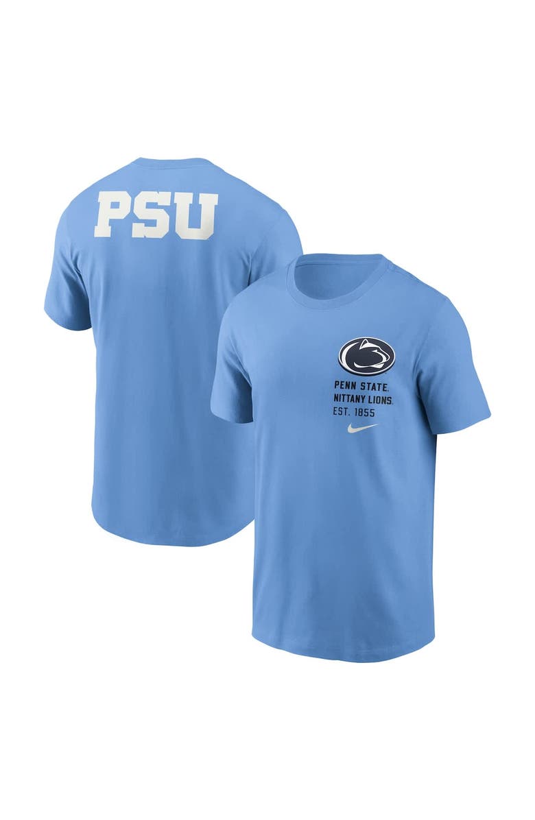 Nike Men's Nike Valor Blue Penn State Nittany Lions Record Shattered 2-Hit T-Shirt, Main, color, Light Blue