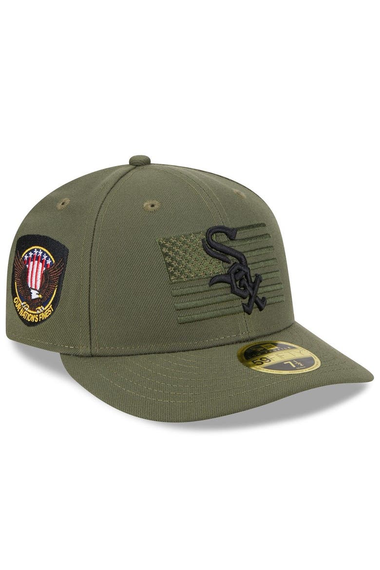 Men's New Era  Green Chicago White Sox 2023 Armed Forces Day Low Profile 59FIFTY Fitted Hat, Main, color, Green