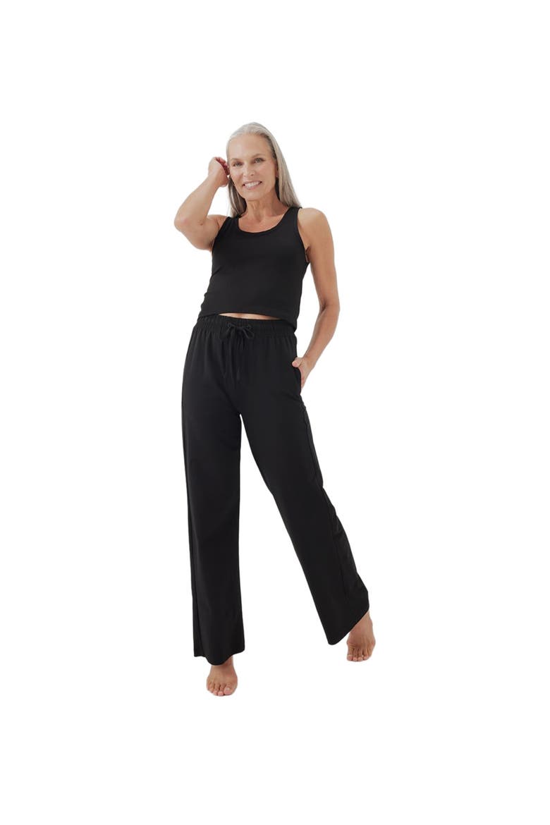 Cool Stretch Lounge Pant Made With Organic Cotton, Alternate, color, Black