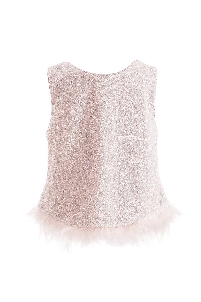 Sequin Feather-Trim Set, Alternate, color, Pink