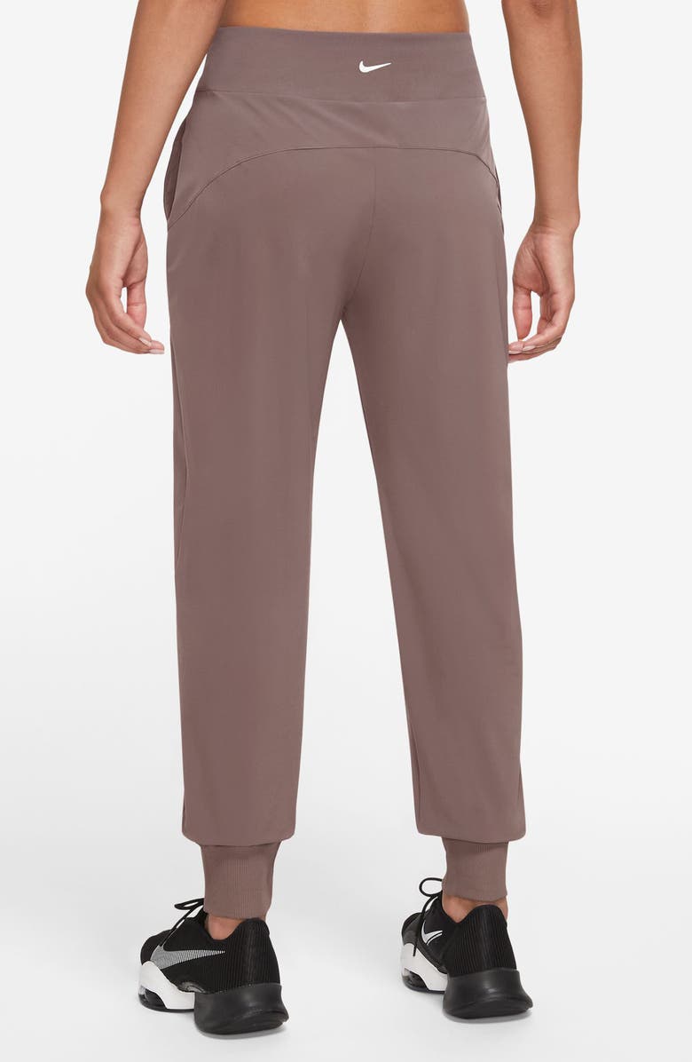 Nike Dri-FIT Bliss Mid-Rise 7/8 Joggers, Alternate, color, Smokey Mauve/ Clear