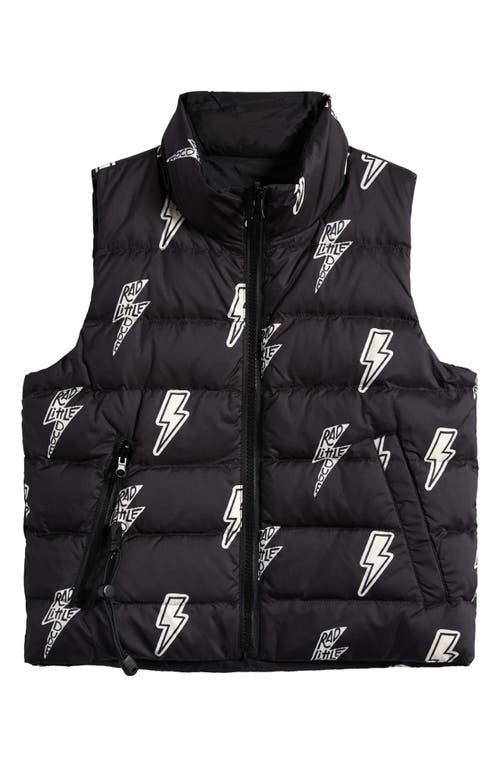 Calonie Kids' Casey Reversible Down Puffer Vest In Black