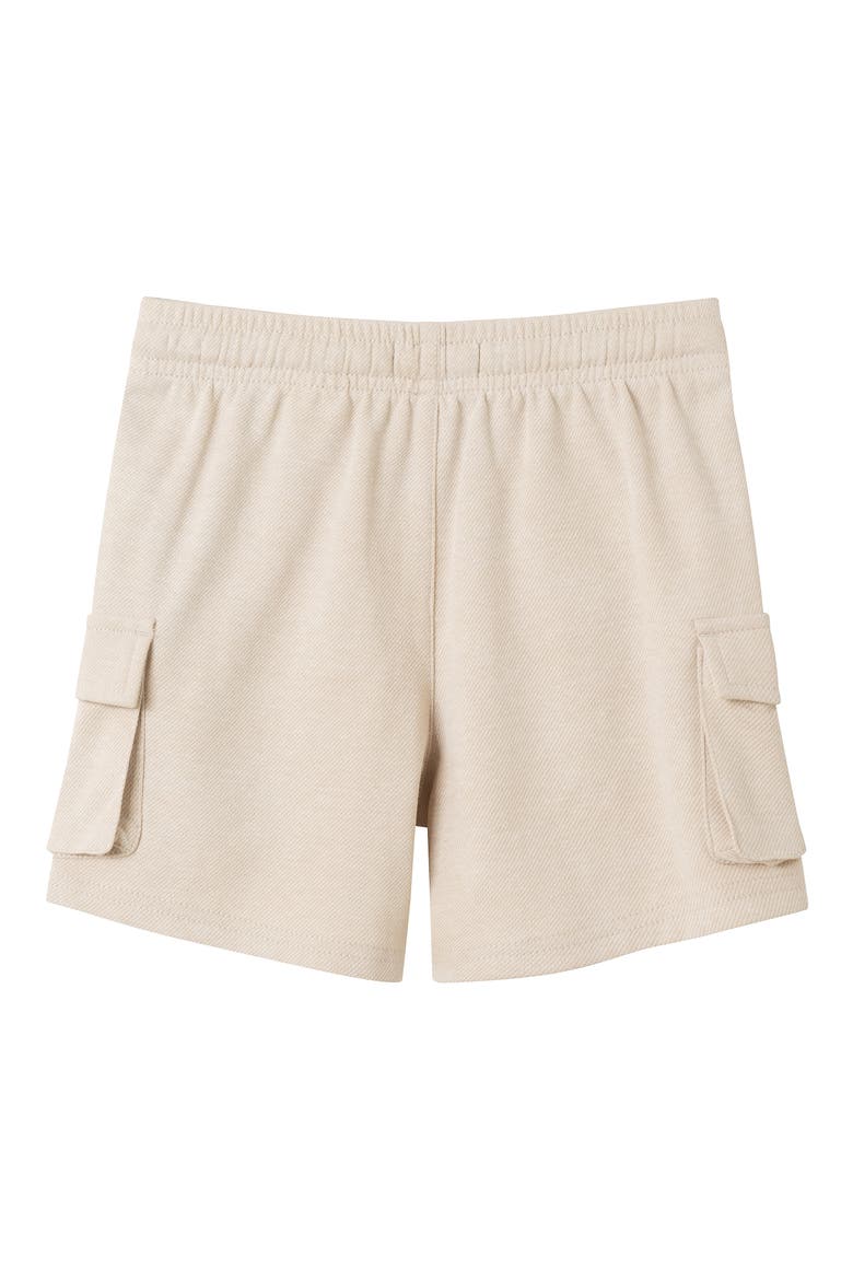 Kids' Washed Knit Cargo Shorts, Alternate, color, BEIGE