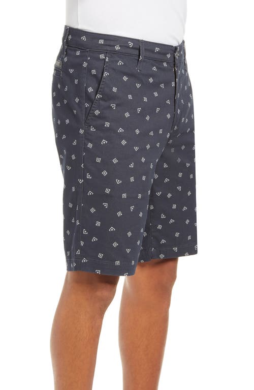 Ag Griffin Geo Print Flat Front Shorts