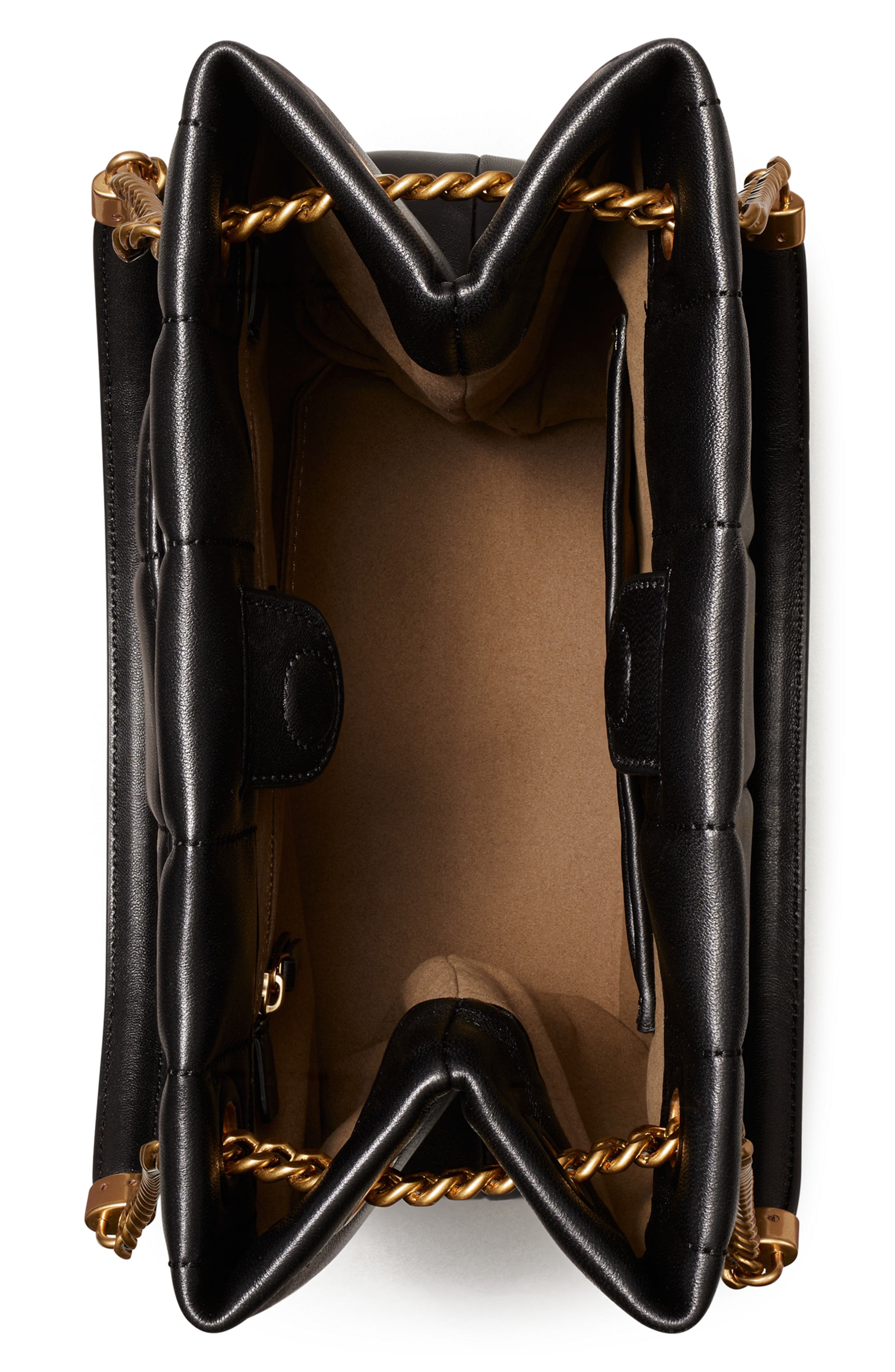 Tory Burch Kira Quilted Leather Tote, Alternate, color, 