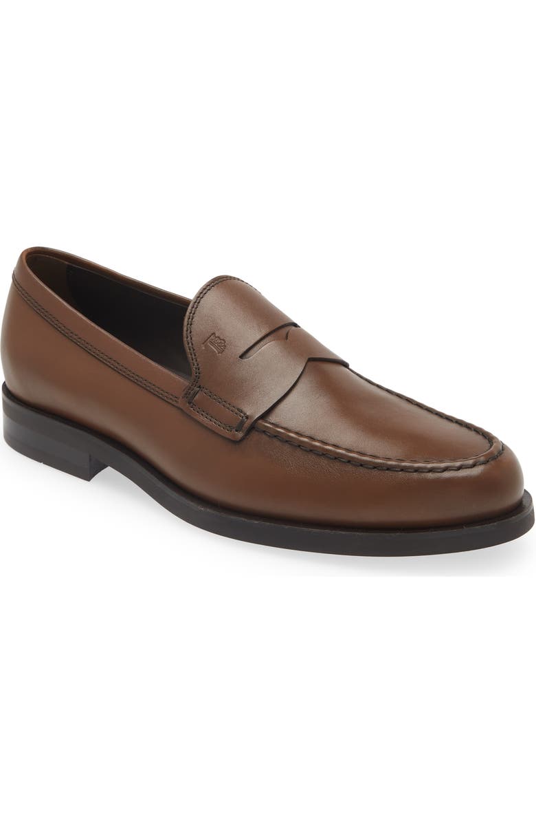 Tod's Formale Penny Loafer, Main, color, Cacao