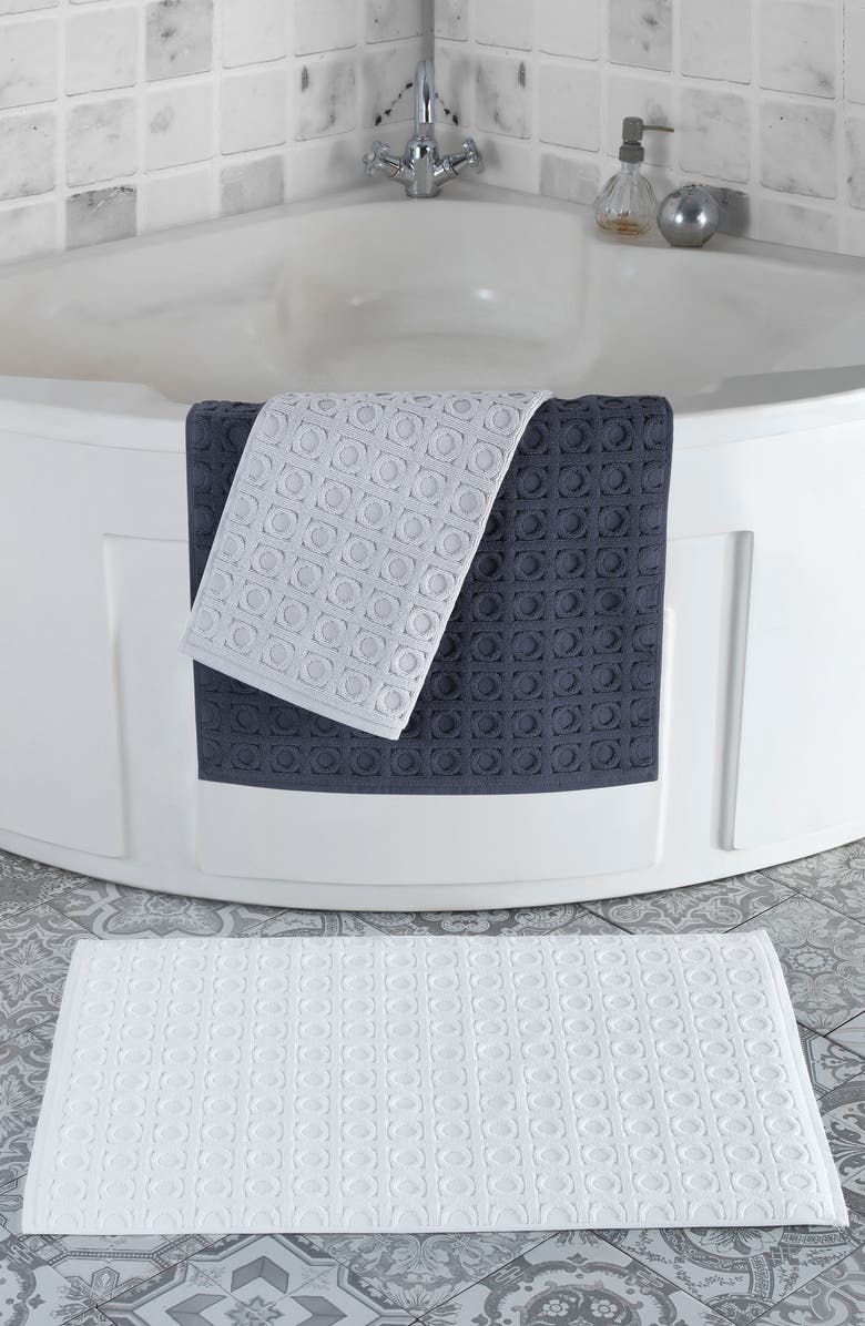 Brooks Brothers Circle-in-Square Bath Mat, Alternate, color, 