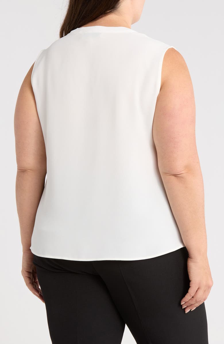 KASPER Ruffle Front Sleeveless Top, Alternate, color, 