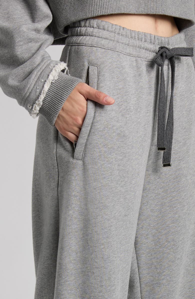 McQueen Skull Embroidered Sweatpants, Alternate, color,