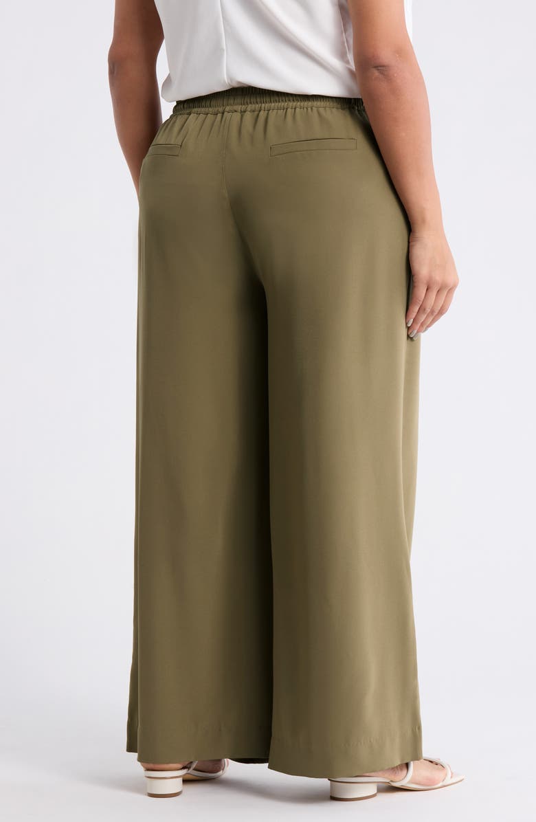 Lysse Mae Pleated Drawstring Pants, Alternate, color, Olive Leaf