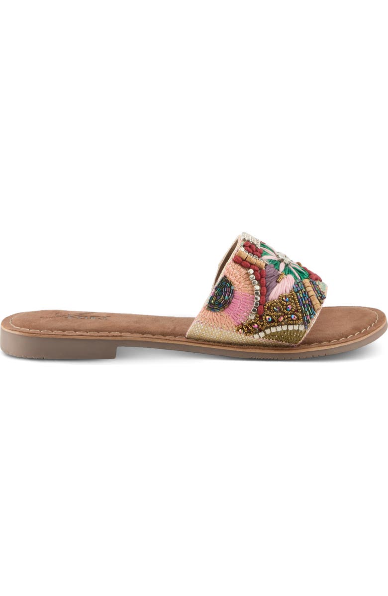 AZURA BY SPRING STEP Sugarplum Slide Sandal, Alternate, color, Green Multi