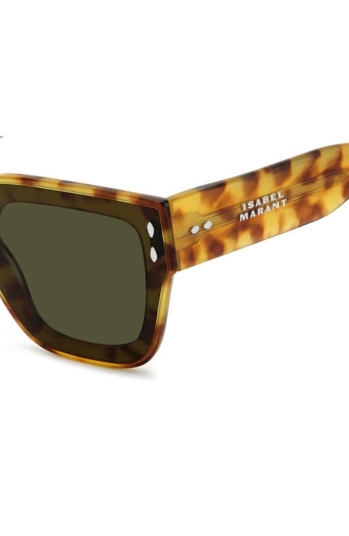 Isabel Marant 65mm Oversize Rectangular Sunglasses In Brown
