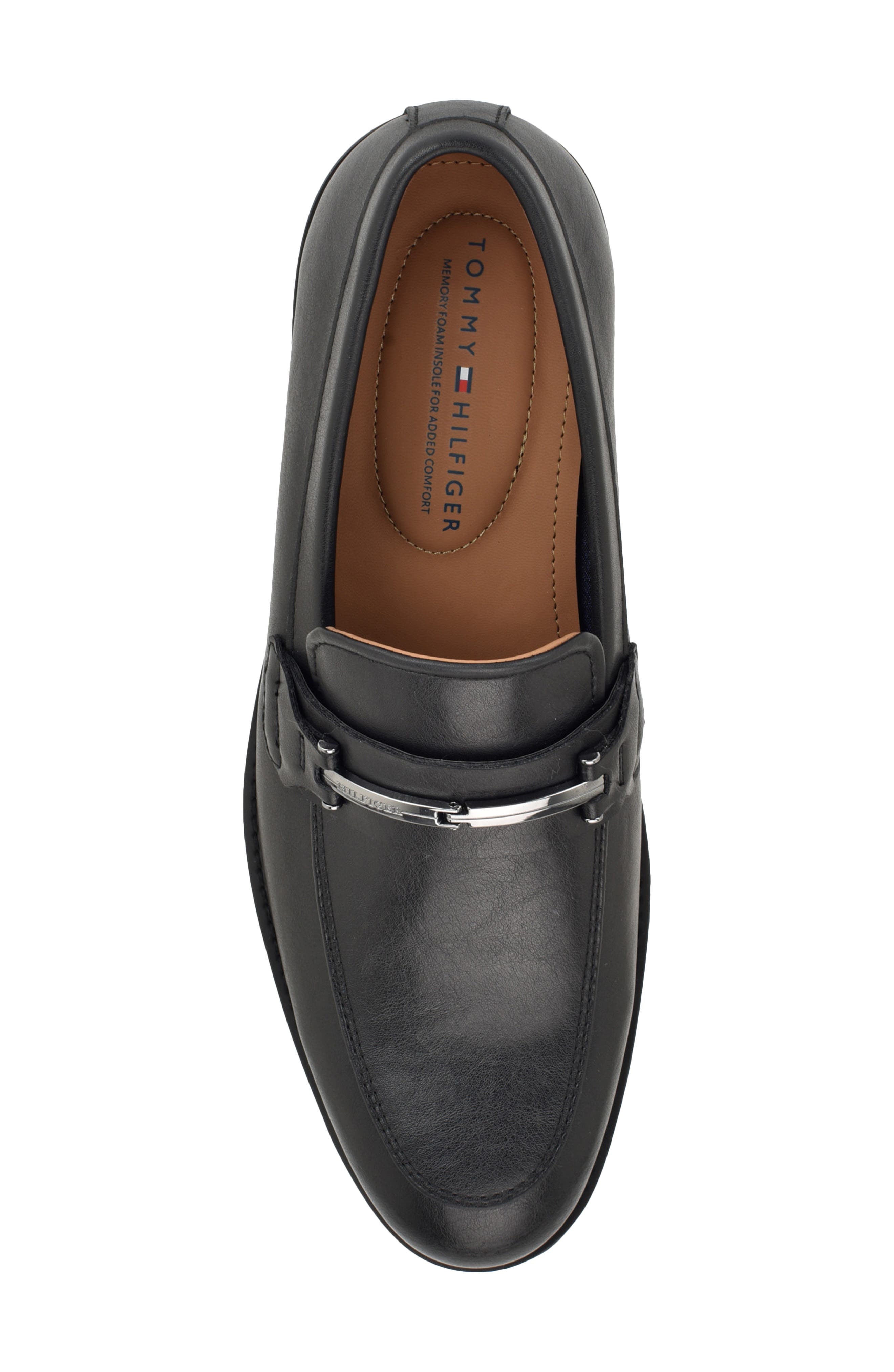 Jonnty Faux Leather Bit Loafer, Alternate, color, BLACK