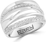 EFFY Sterling Silver White Ziron Band Ring