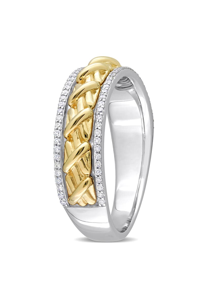 1/4 CTW Diamond Eternity Ring 14k Gold, Alternate, color, Two-Tone Gold