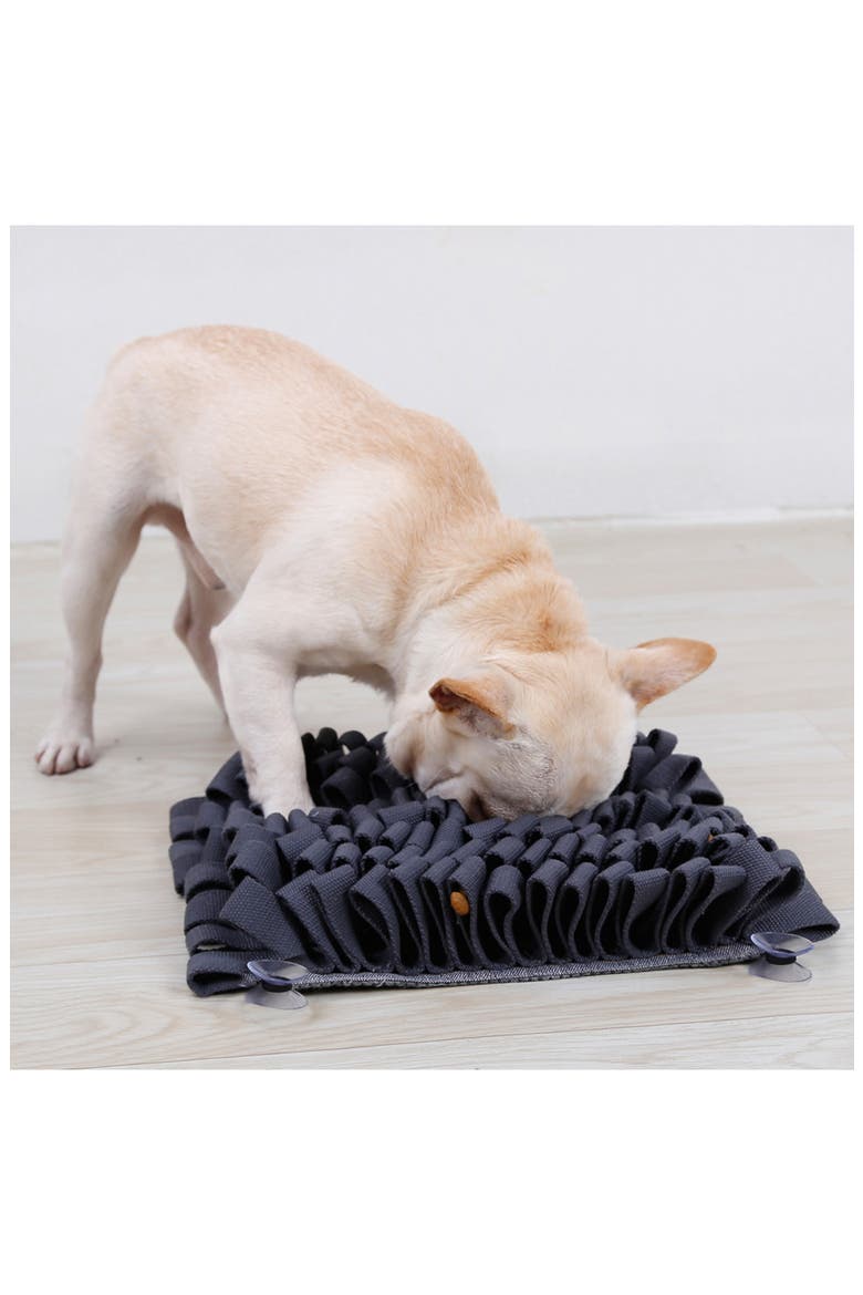 'Sniffer Grip' Interactive Anti-Skid Pet Snuffle Mat, Alternate, color, GREY